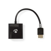 Câble HDMI vers VGA | Connecteur HDMI™ - VGA Femelle + sortie 3,5 mm | 0,2 m | Anthracite