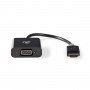 Câble HDMI vers VGA | Connecteur HDMI™ - VGA Femelle + sortie 3,5 mm | 0,2 m | Anthracite