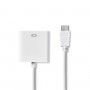 Câble HDMI™ vers VGA | Connecteur HDMI™ - VGA Femelle + sortie 3,5 mm | 0,2 m | Blanc