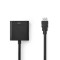 Câble HDMI™ vers VGA | Connecteur HDMI™ - VGA Femelle + sortie 3,5 mm | 0,2 m | Noir