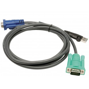 Câble KVM VGA Mâle / USB A Mâle - Aten SPHD15-G 1.8 m