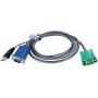 Câble KVM VGA Mâle / USB A Mâle - Aten SPHD15-G 3.0 m