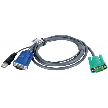 Câble KVM VGA Mâle / USB A Mâle - Aten SPHD15-G 3.0 m