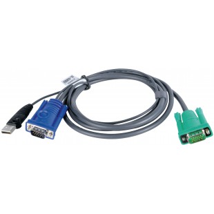 Câble KVM VGA Mâle / USB A Mâle - Aten SPHD15-G 5.0 m