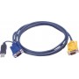 Câble KVM VGA Mâle / USB A Mâle - Aten SPHD15-Y 1.8 m