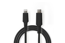 Câble Lightning Apple | Mâle 8 Broches Apple Lightning vers USB-C™ | 2,0 m | Noir