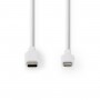 Câble Lightning Apple | Mâle à 8 Broches Lightning Apple vers USB-C™ | 1,0 m | Blanc