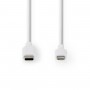 Câble Lightning Apple | Mâle à 8 Broches Lightning Apple vers USB-C™ | 2,0 m | Blanc