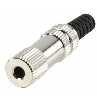 Fiche jack 3.5mm metal stereo