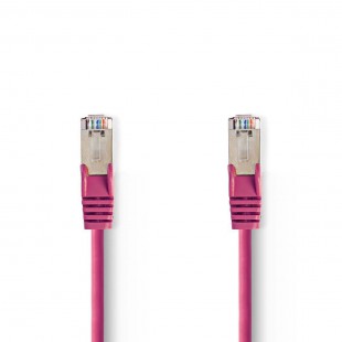 Câble Réseau Cat 5e SF/UTP | RJ45 Mâle - RJ45 Mâle | 20 m | Rose