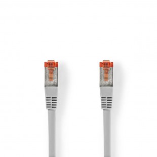 Câble Réseau Cat 6 S/FTP | RJ45 (8P8C) Mâle - RJ45 (8P8C) Mâle | 10 m | Gris