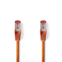 Câble Réseau Cat 6 S/FTP | RJ45 Mâle - RJ45 Mâle | 0,15 m | Orange