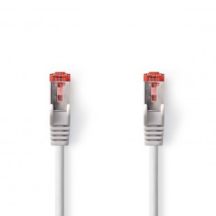 Câble Réseau Cat 6 S/FTP | RJ45 Mâle - RJ45 Mâle | 0,5 m | Gris