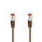 Câble Réseau Cat 6 S/FTP | RJ45 Mâle - RJ45 Mâle | 10 m | Brun
