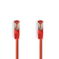 Câble Réseau Cat 6 S/FTP | RJ45 Mâle - RJ45 Mâle | 10 m | Touche rouge