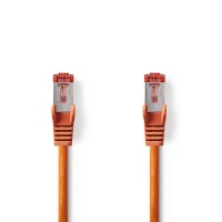 Câble Réseau Cat 6 S/FTP | RJ45 Mâle - RJ45 Mâle | 15 m | Orange