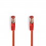 Câble Réseau Cat 6 S/FTP | RJ45 Mâle - RJ45 Mâle | 15 m | Touche rouge