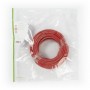 Câble Réseau Cat 6 S/FTP | RJ45 Mâle - RJ45 Mâle | 15 m | Touche rouge