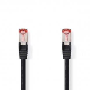 Câble Réseau Cat 6 S/FTP | RJ45 Mâle - RJ45 Mâle | 30 m | Noir