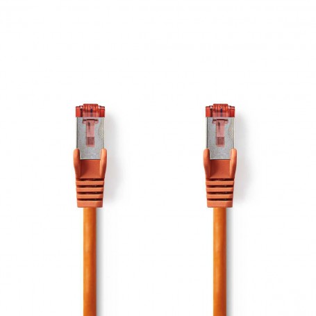 Câble Réseau Cat 6 S/FTP | RJ45 Mâle - RJ45 Mâle | 5,0 m | Orange