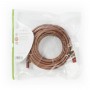 Câble Réseau Cat 6 S/FTP | RJ45 Mâle - RJ45 Mâle | 7,5 m | Brun
