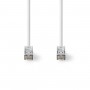 Câble Réseau Cat 8.1 S/FTP | RJ45 Mâle vers RJ45 Mâle | 0,15 m | Blanc