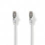 Câble Réseau Cat 8.1 S/FTP | RJ45 Mâle vers RJ45 Mâle | 0,25 m | Blanc