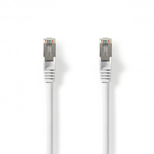 Câble Réseau Cat 8.1 S/FTP | RJ45 Mâle vers RJ45 Mâle | 0,25 m | Blanc