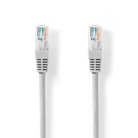 Lot de 20 : Câble Réseau CAT5e UTP | RJ45 Mâle | RJ45 Mâle | 10,0 m | Gris