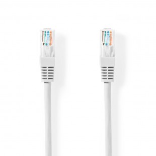 Lot de 30 : Câble Réseau CAT5e UTP | RJ45 Mâle | RJ45 Mâle | 7,5 m | Blanc