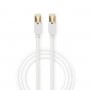 Câble Réseau CAT6 S/FTP | Câble RJ45 (8P8C) Mâle vers RJ45 (8P8C) Mâle | 10 m | Blanc
