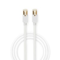 Câble Réseau CAT6 S/FTP | Câble RJ45 (8P8C) Mâle vers RJ45 (8P8C) Mâle | 10 m | Blanc