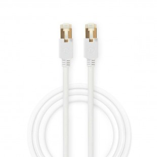 Câble Réseau CAT6 S/FTP | Câble RJ45 (8P8C) Mâle vers RJ45 (8P8C) Mâle | 10 m | Blanc