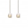Câble Réseau CAT6 S/FTP | Câble RJ45 (8P8C) Mâle vers RJ45 (8P8C) Mâle | 10 m | Blanc