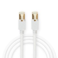 Câble Réseau CAT6 S/FTP | Câble RJ45 (8P8C) Mâle vers RJ45 (8P8C) Mâle | 2,0 m | Blanc