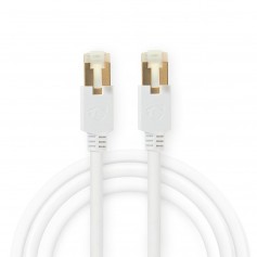 Câble Réseau CAT6 S/FTP | Câble RJ45 (8P8C) Mâle vers RJ45 (8P8C) Mâle | 3,0 m | Blanc