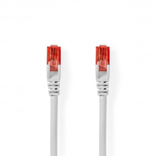 Câble Réseau CAT6 UTP | Câble RJ45 (8P8C) Mâle vers RJ45 (8P8C) Mâle | 0,25 m | Blanc