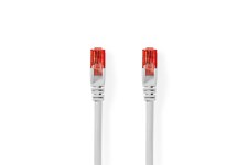 Câble Réseau CAT6 UTP | Câble RJ45 (8P8C) Mâle vers RJ45 (8P8C) Mâle | 0,25 m | Blanc