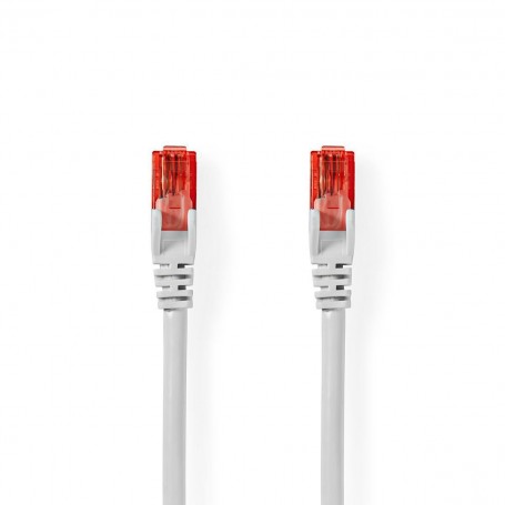Câble Réseau CAT6 UTP | Câble RJ45 (8P8C) Mâle vers RJ45 (8P8C) Mâle | 30 m | Blanc