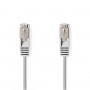 Lot de 20 : Câble Réseau CAT6a SF/UTP | RJ45 Mâle | RJ45 Mâle | 7,5 m | Gris