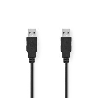 Câble USB 2.0 | A Mâle - A Mâle | 2,0 m | Noir