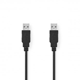 Câble USB 2.0 | A Mâle - A Mâle | 2,0 m | Noir