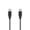 Câble USB 2.0 | A Mâle - A Mâle | 2,0 m | Noir
