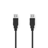 Câble USB 2.0 | A Mâle - A Mâle | 2,0 m | Noir