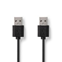 Lot de 50 : Câble USB 2.0 | A Mâle - A Mâle | 3,00 m | Noir