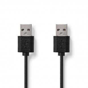 Lot de 50 : Câble USB 2.0 | A Mâle - A Mâle | 3,00 m | Noir