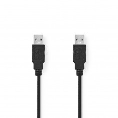 Câble USB 2.0 | A Mâle - A Mâle | 5,0 m | Noir