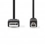 Câble USB 2.0 | A Mâle - B Mâle | 2,0 m | Noir