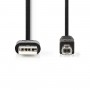 Lot de 50 : Câble USB 2.0 | A Mâle - USB B Mâle | 2,0 m | Noir