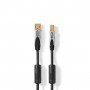 Câble USB 2.0 | A Mâle vers B Mâle | 1,80 m | Anthracite